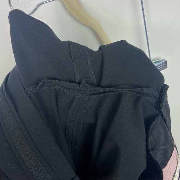 Anthropologie Black Wide Leg Pants Elevenses Size 2 Tie Waist Trousers Belted - Picture 8 of 10